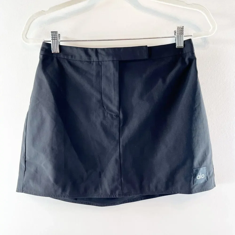 Alo High Speed Mini Skirt Black Small